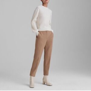 Club Monaco The Cigarette Pant Khaki Trouser in Tan Cream Size 4